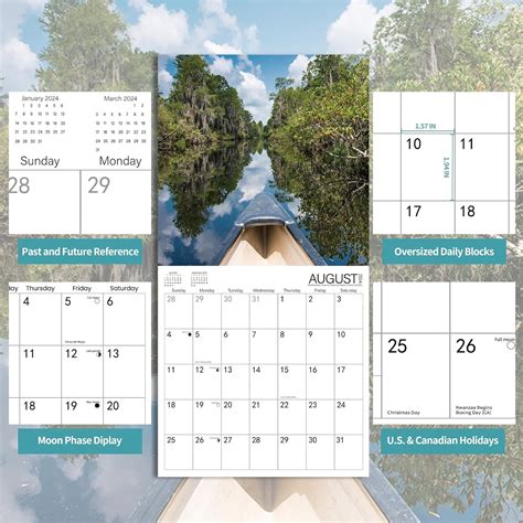 BLYYIEER 2024 Wall Calendar, NATIONAL PARKS Calendars 14 India | Ubuy