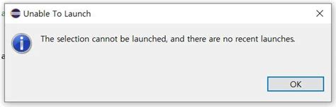 Image result for The Selection Cannot Be Launched Eclipse Error
