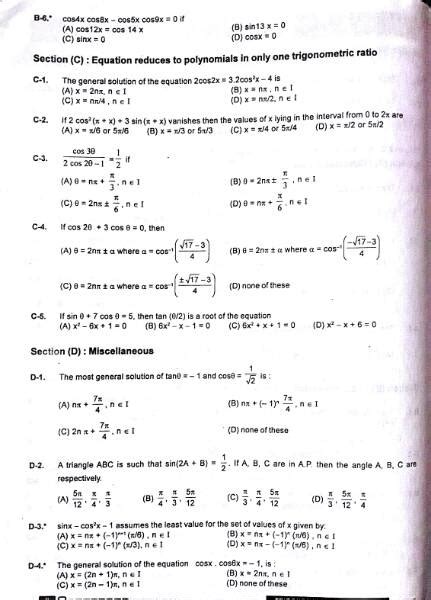 Trigonometric Equation RESONANCE by chandan Singh - Class 11 PDF Download