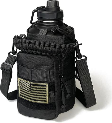 64 Oz Water Bottle with Sleeve - Half Gallon Big Insulated Water Jug ...