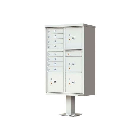 Florence Mfg Co Vital Cluster Box Unit, 8 Mailboxes & 4 Parcel Lockers ...