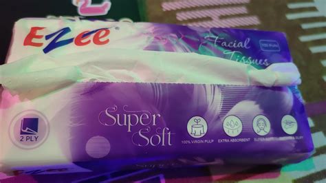 Ezee 2 Ply Facial Tissue Soft Pack 100 Pulls | Car Box Tissues ...