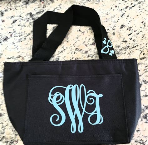 Monogram Lunch Bag, Custom Insulated Lunch Tote, Kids Lunch Bag, Womens ...