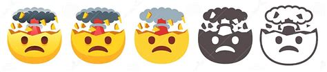 Image result for Exploding Sad Emoji