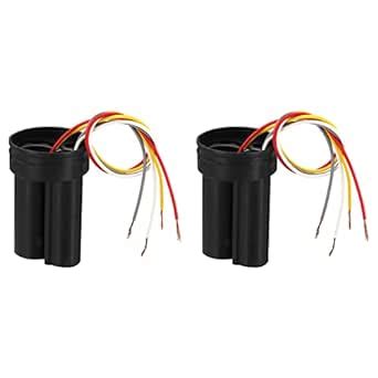 PATIKIL CBB60 5+3uF Running Capacitor,2Pcs AC 450V 4 Wires 50/60Hz ...