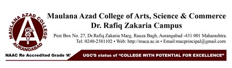 Maulana Azad College of arts science and commerce | Education & Courses