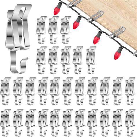 Amazon.com: HFYZZ 55 Pcs Metal Christmas Light Gutter Hooks Galvanized ...