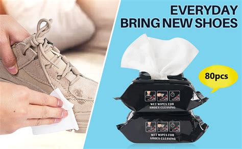 BEGMEAN Natural Sneaker & Shoe Cleaner Wipes - 1 Packs of 80 - Portable ...