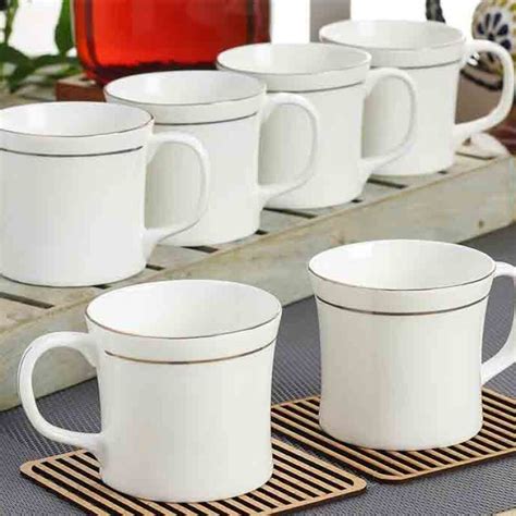 Clay Craft Tea Set 110 Gold Line (16 PCs)|Clay Craft 16 Piece Mugs ...