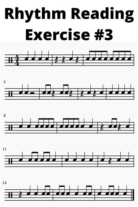 Image result for Rhythm Reading Exercises