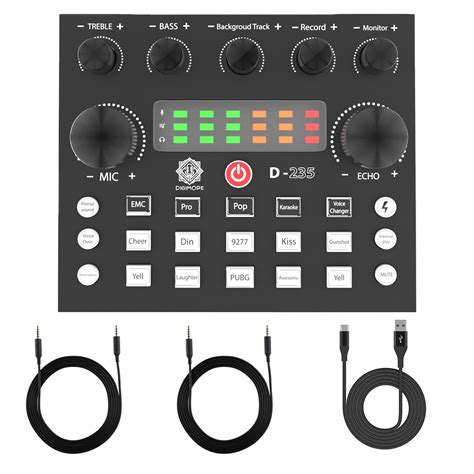 DIGIMORE Audio Mixer | Live Sound Card | Audio Interface with DJ Mixer ...