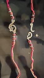 Mahi Combo of Religious OM with Rudraksha and Crystals Rakhi for ...