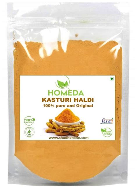 Homeda Kasturi Haldi Powder for Face, Skin, Wild Turmeric, Kasturi ...