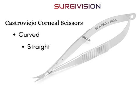 SurgiVision Castroviejo Corneal Scissors Curved | Precision Ophthalmic ...