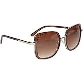 Peter Jones Black Square Oversized Sunglasses for Girls/Women (RD008B ...