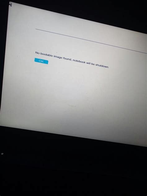 No Bootable image found : techsupport