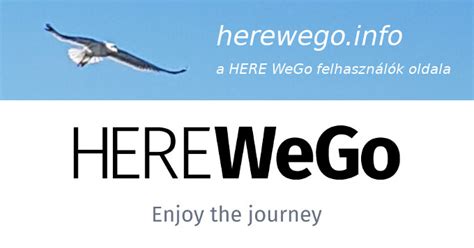 HERE WeGo felhasználók oldala