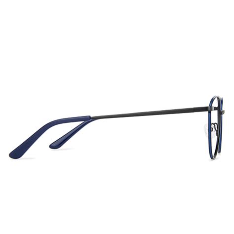 Buy Black Blue Full Rim Round Vincent Chase SLEEK STEEL VC E13394-C1 ...