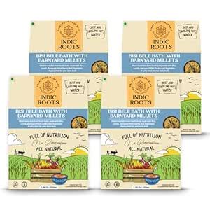 Organic Roots Bisi Bele Bath with Barnyard Millets, Instant Food ...