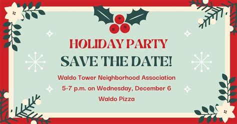Waldo Tower Neighborhood Association Holiday Party at Waldo Pizza ...