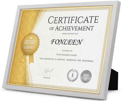 Buy Fonleen White Diploma Frames, Picture 8.5x11 Frame for Certificate ...