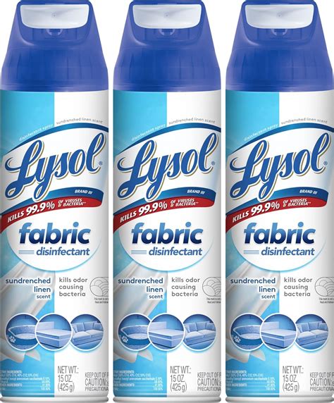 Buy Lysol Fabric Disinfectant Spray, Sanitizing and Antibacterial Spray ...