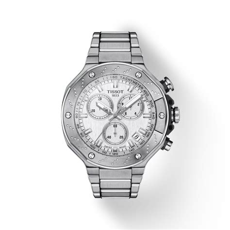 Tissot T-Race Quartz Silver Dial Men’s Chronograph Watch T1414171103100 ...