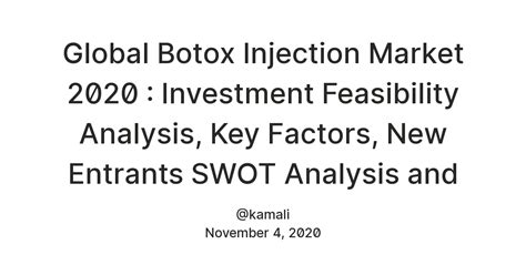 Global Botox Injection Market 2020 : Investment Feasibility Analysis ...