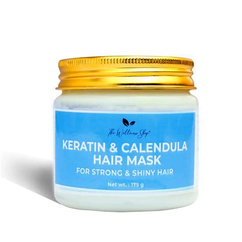 Buy Keratin And Calendula Hair Mask Online - The Wellness Shop