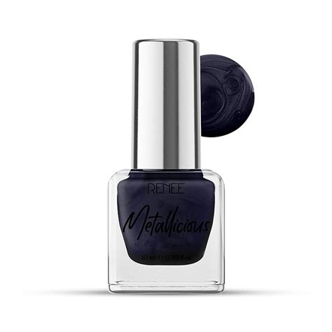 Buy RENEE Metallicious Nail Paint - Navy Nebula 10ml, Quick Drying ...