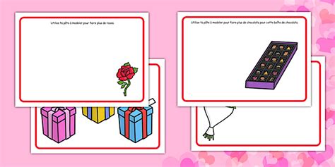 Sets de pâte à modeler de la Saint-Valentin