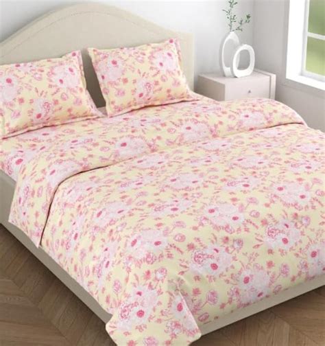Haus & Kinder Double Bed Bedsheets | Flat Bedsheet Queen Size Bed with ...