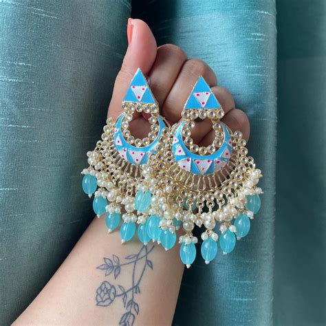 Meenakari Chandbalis ( 9 colors) | Jewels and Stones India