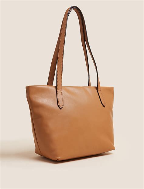 Buy Leather Winged Shoulder Bag at Marks & Spencer