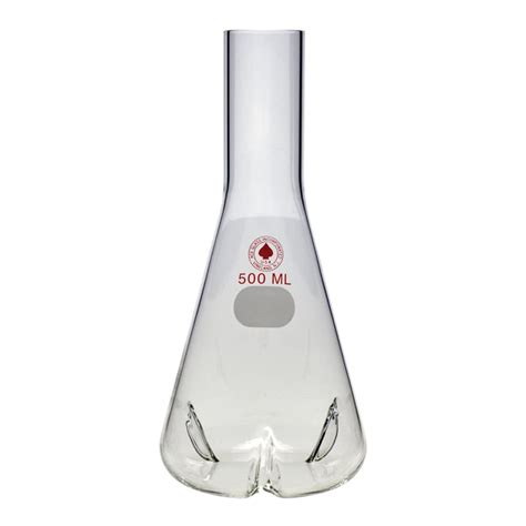 ACE GLASS 3887-07 Series Shake Flask, Plain Neck, 3 Deep Baffles, Long ...