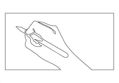 Single continuous line drawing of hand gesture on paper. business to do ...