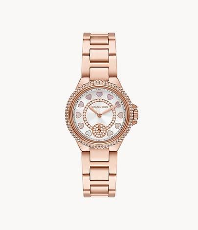 Michael Kors Camille Multifunction Rose Gold-Tone Stainless Steel Watc