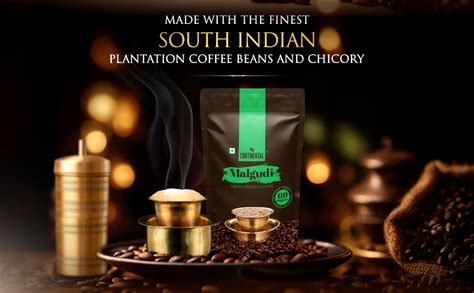 Continental Malgudi Filter Coffee Powder | 500gm Pouch | 53% Coffee ...