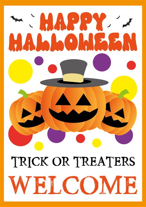 Trick Or Treat Printable Sign