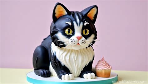 Sculpted Cat Cake Tutorial 的图像结果