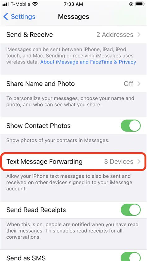 Image result for IPhone Text Forwarding