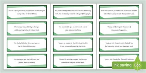 All-Ireland Final (Drama Activity Cards)