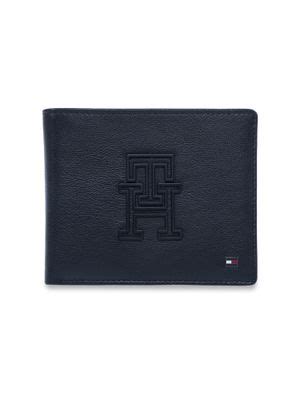 Buy Tommy Hilfiger Men Navy Blue Moines Global Coin Leather Wallet Online