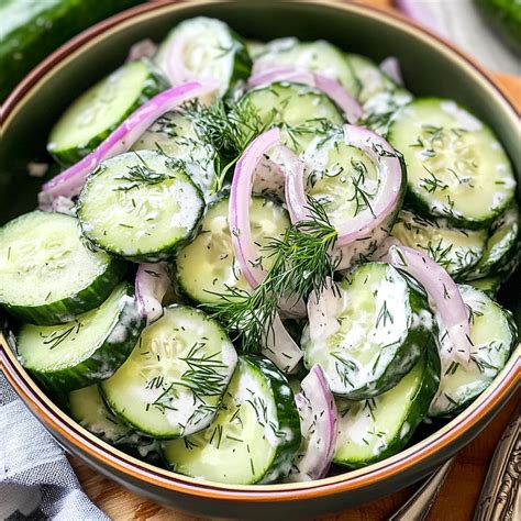 Cucumber Dill Salad - Recipes By Celeste