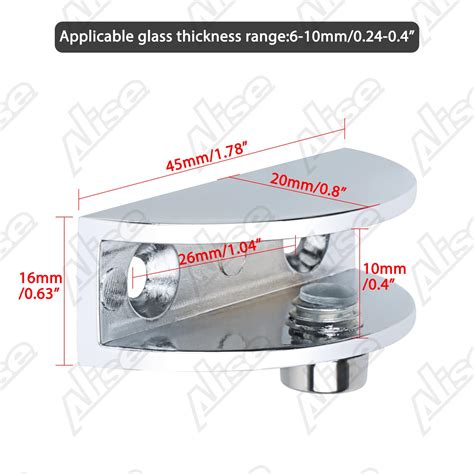 Buy Alise Free-Drilling Glass Door Rotate Bolt Latch with Key Safety ...