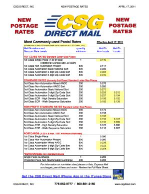 Fillable Online 2011 Postage-Rates.xls. Alarm Permit Application Fax ...