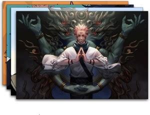 Combo 4 PCS JJK Poster | Jujutsu Kaisen Poster | jujutsu-kaisen Team ...