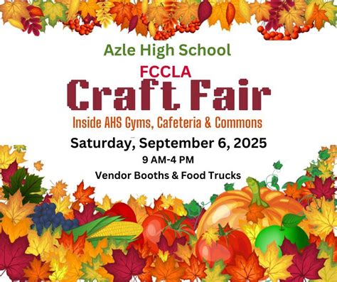 Azle High School FCCLA Craft Fair, Azle High School, 6 September 2025 ...