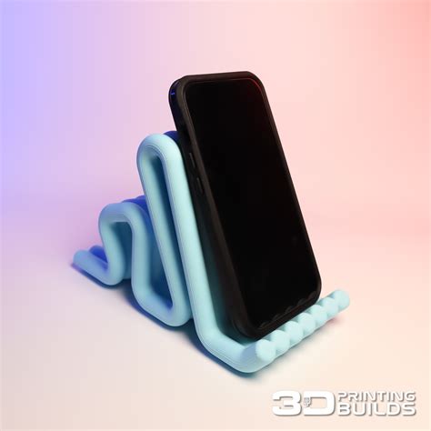 Wiggly Phone Holder - 3D Printing Builds