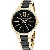 Anne Klein Women's AK/2434RGRG Diamond-Accented Rose Gold-Tone Bracelet ...